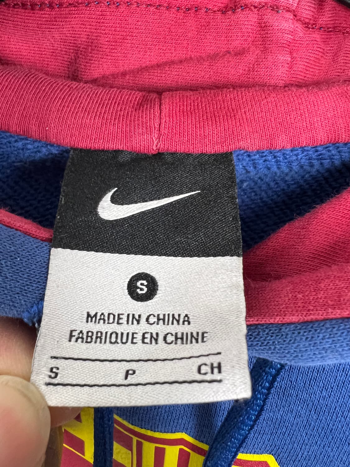 T075 FC 바르셀로나 나이키 로고 후드 티셔츠 상품이미지3