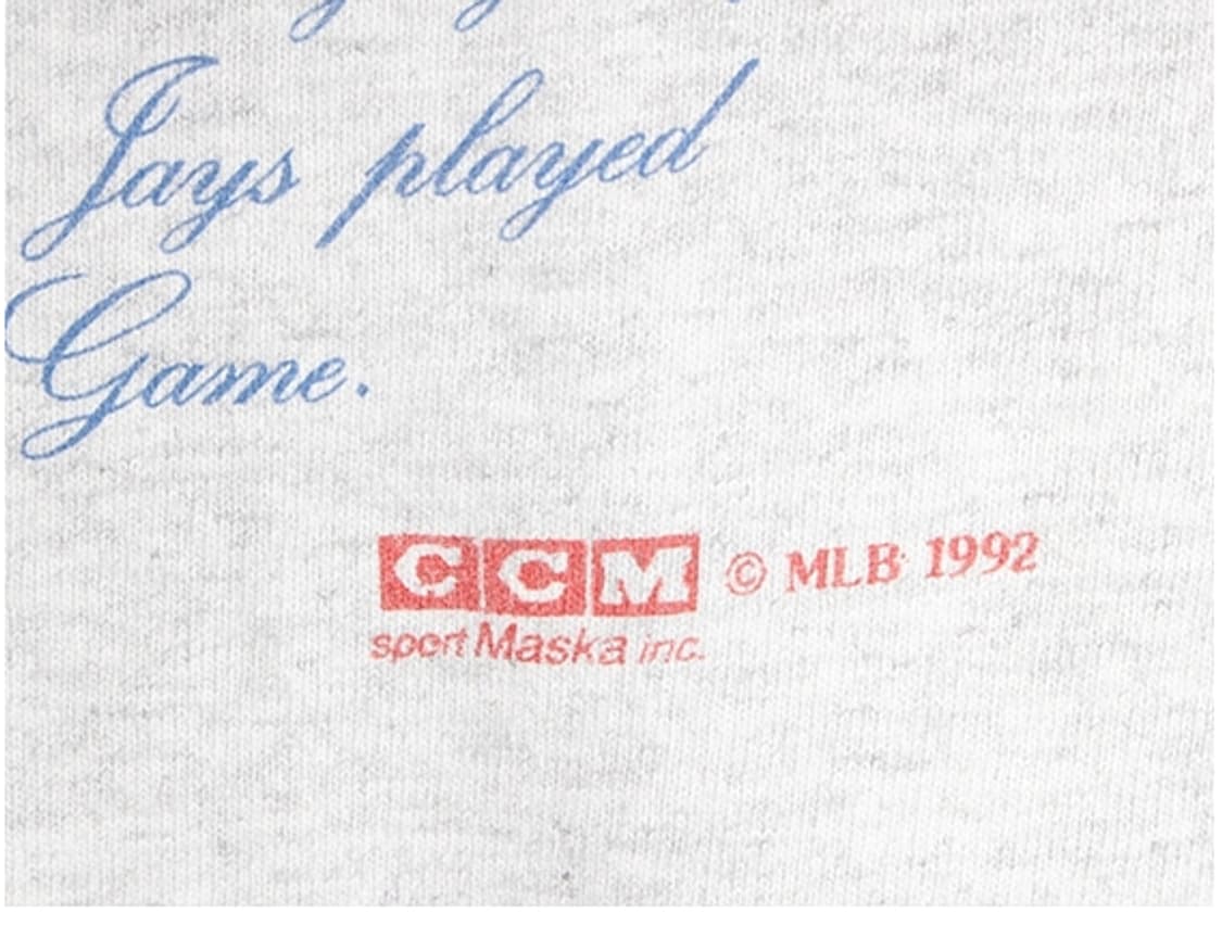 토론토 블루제이스 1992 MLB 티셔츠 상품이미지3