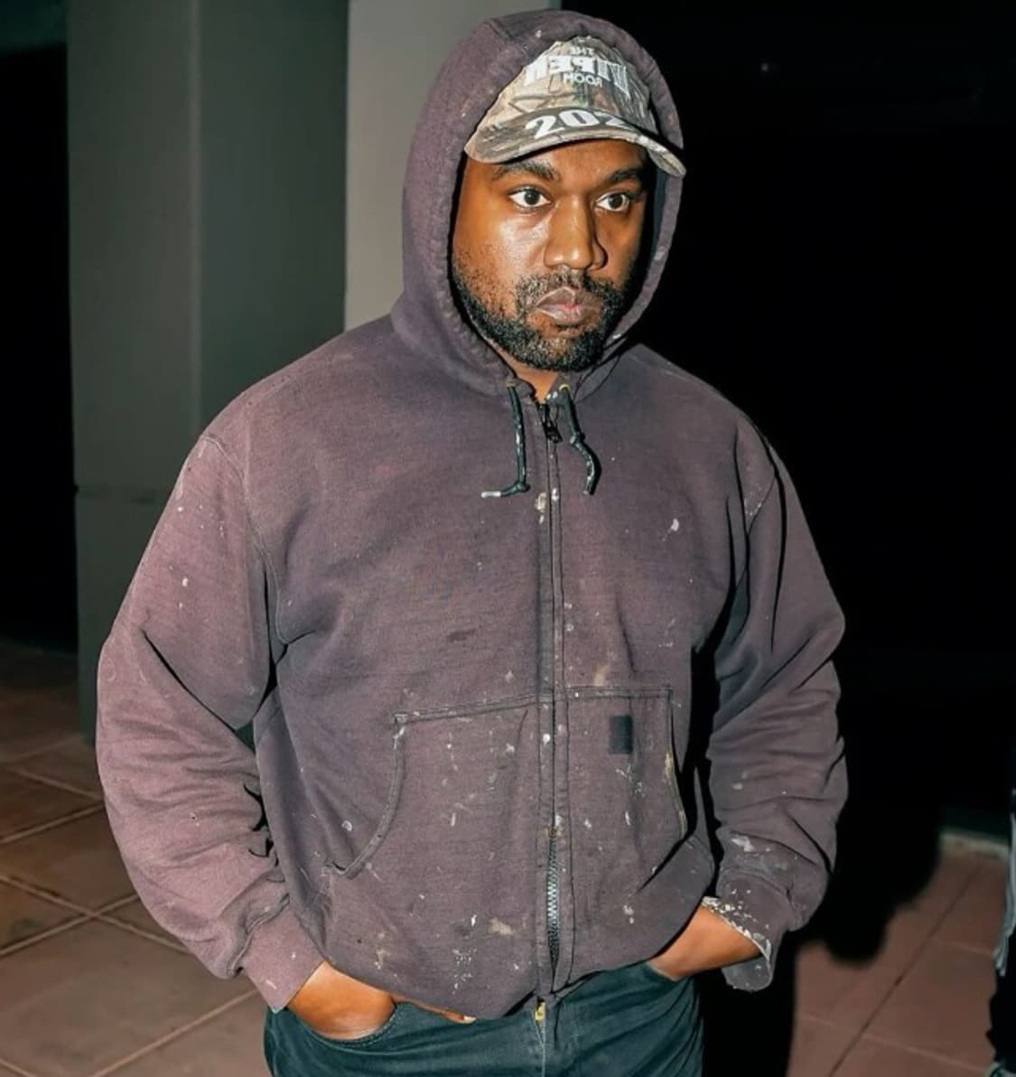 빈티지 칼하트 디스트레스드 써멀 후드집업 상품이미지2