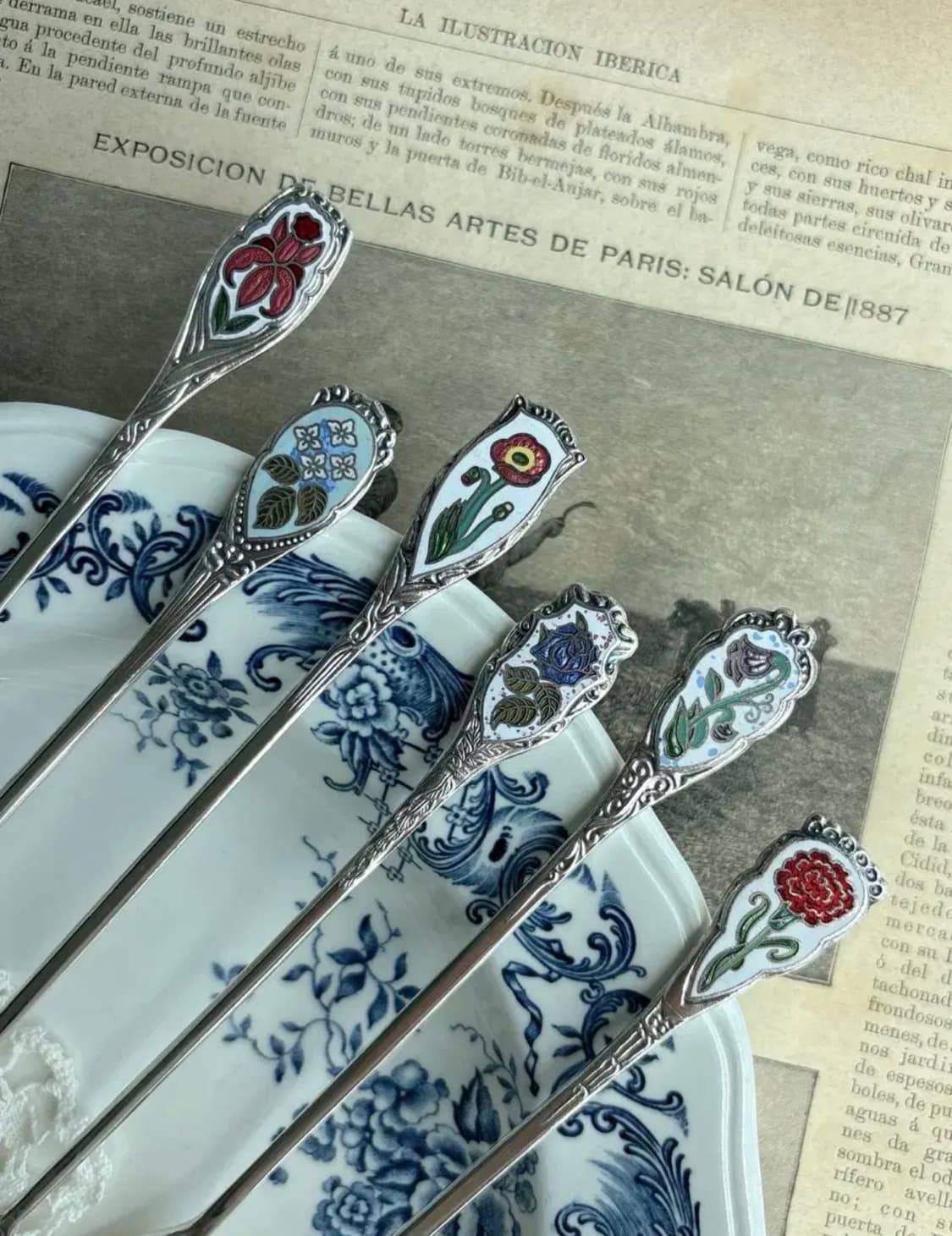 영국 빈티지 실버플레이트 머들러 롱스푼 상품이미지2