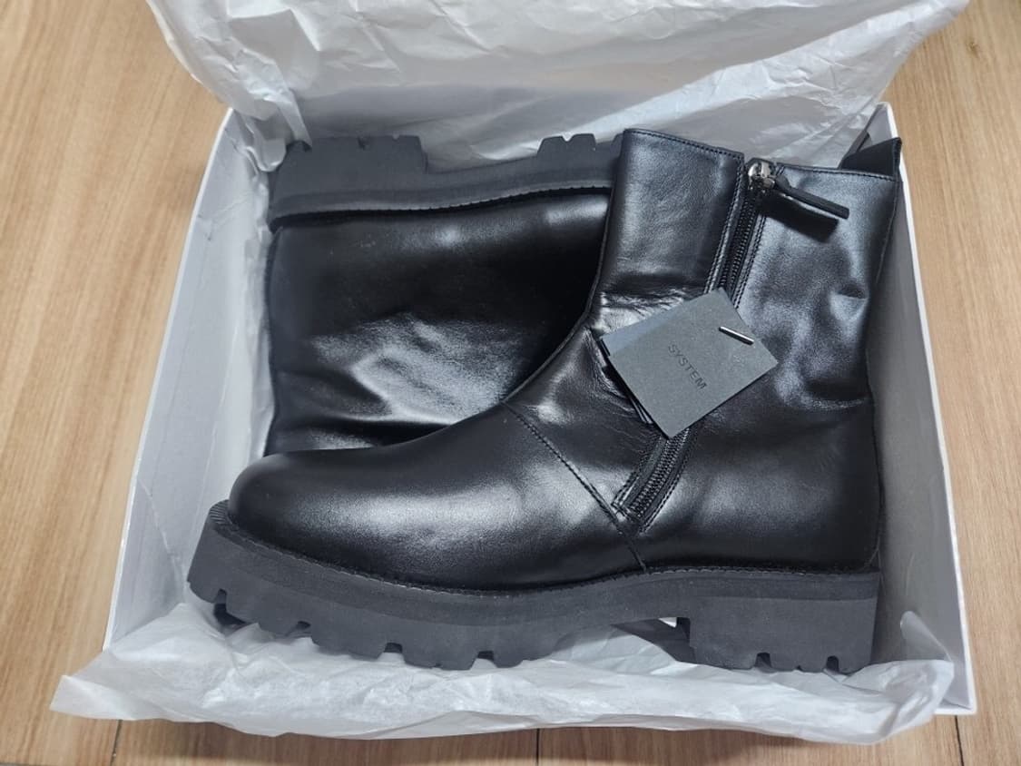 (새상품) 시스템옴므 SYSTEM HOMME 가죽 구두 워커 260 사이 상품이미지1