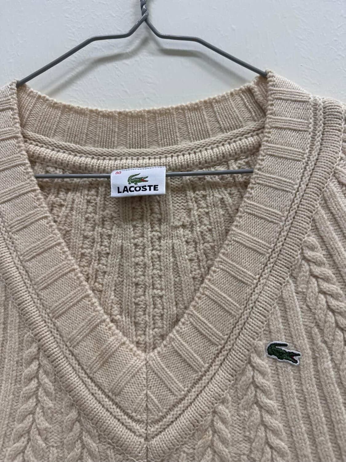 라코스테 꽈배기 니트 상품이미지2