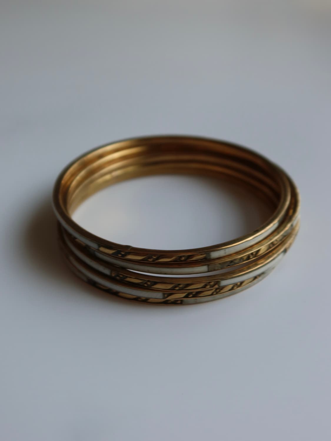 ivory wide stripe bangle set 상품이미지4