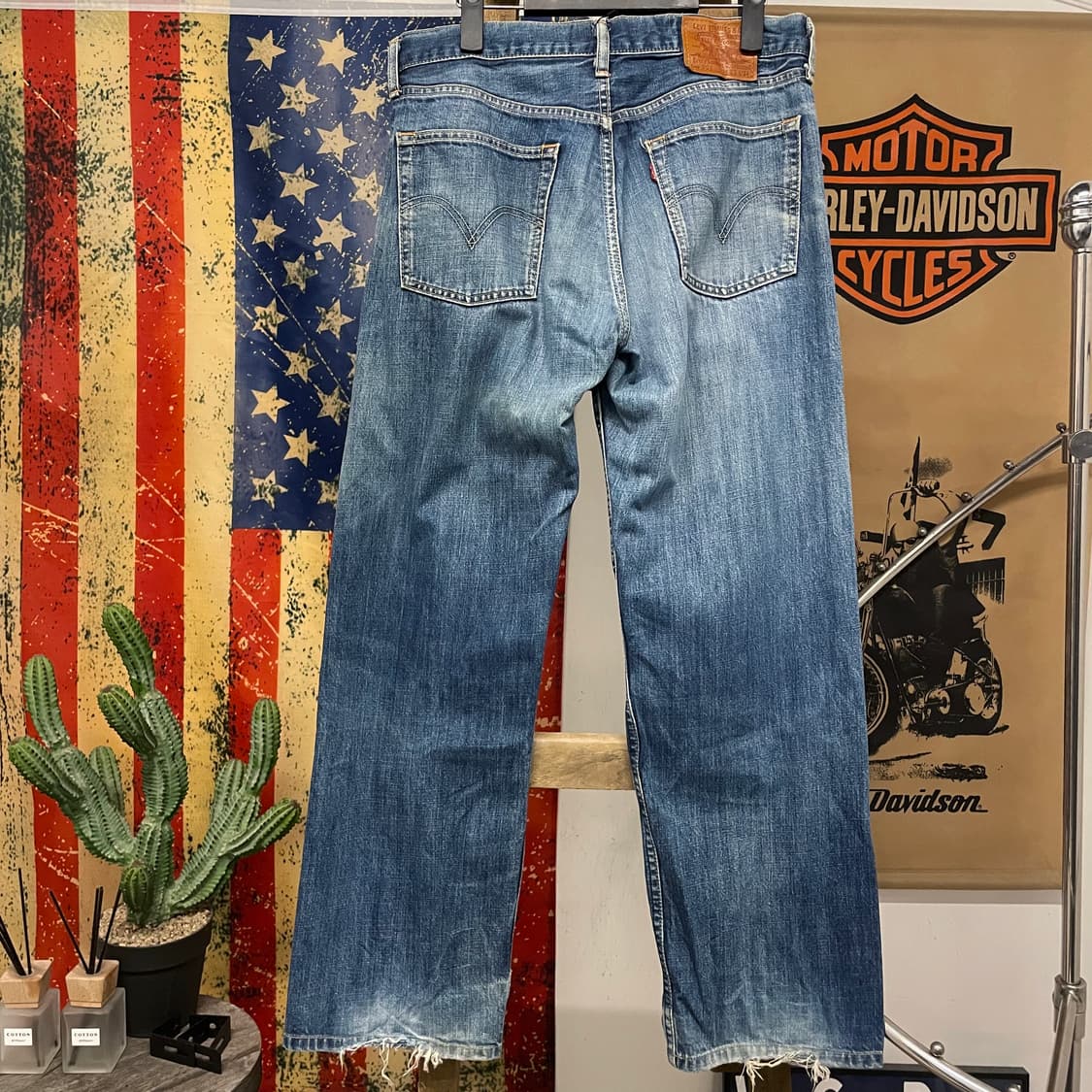 00s 리바이스 503 재팬 라인 워시드 스트레이트 데님 팬츠 상품이미지2