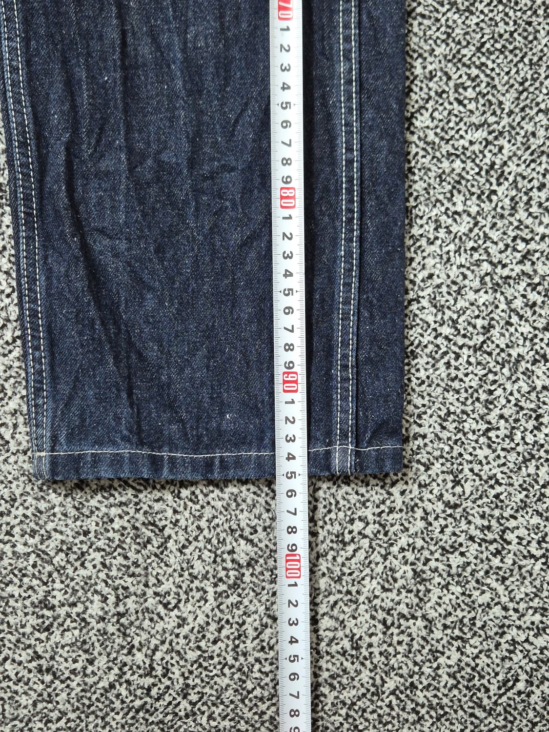 빈티지9. 리바이스 RED 505 진청 워싱 블랭크탭 데님팬츠 상품이미지10