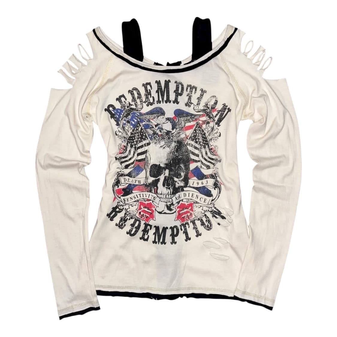 SKY BOMBER 스카이 봄버 컷아웃 긴팔티 상품이미지1