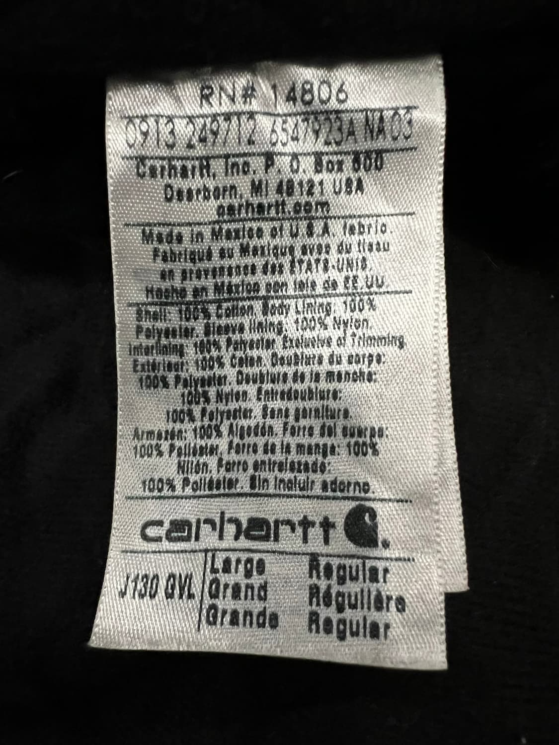 (L) 칼하트 후드 덕 액티브 자켓 J130 GVL 그래블 상품이미지5