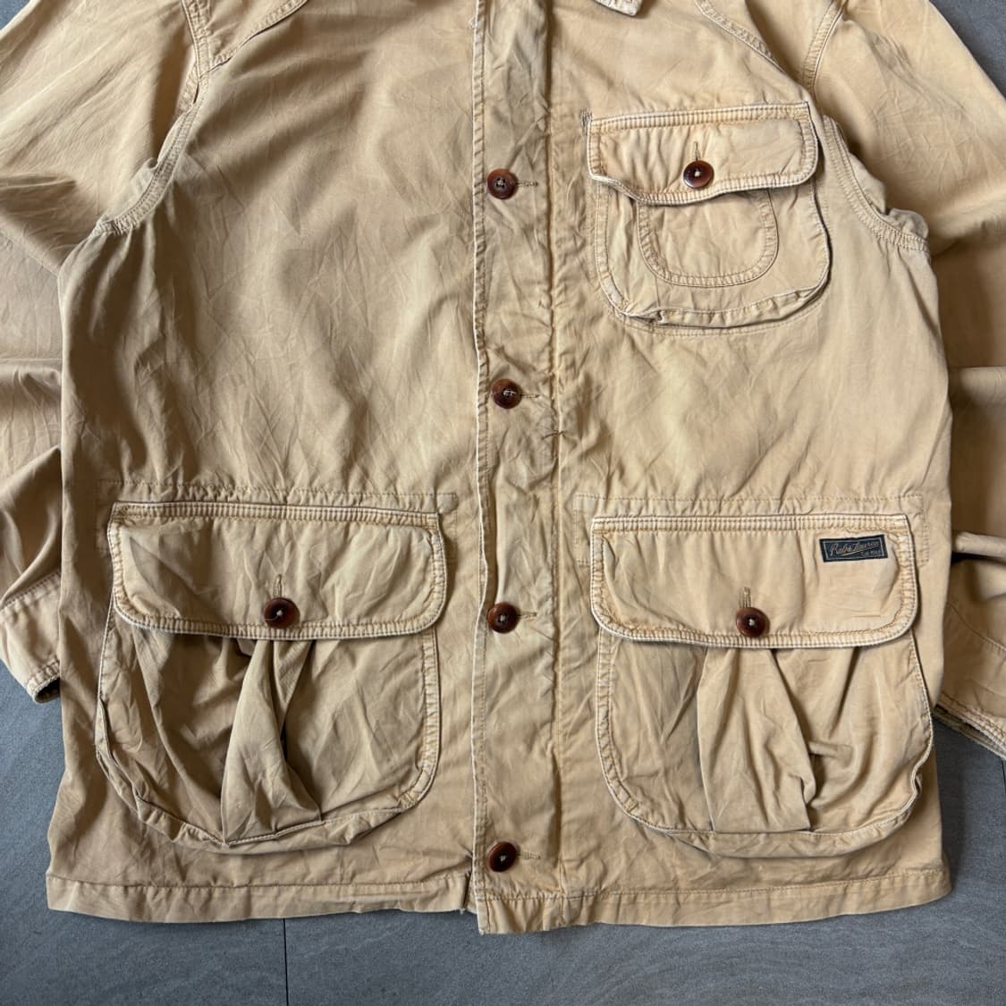 폴로 정품 모호크 베이지 코튼 헌팅 자켓 상품이미지2