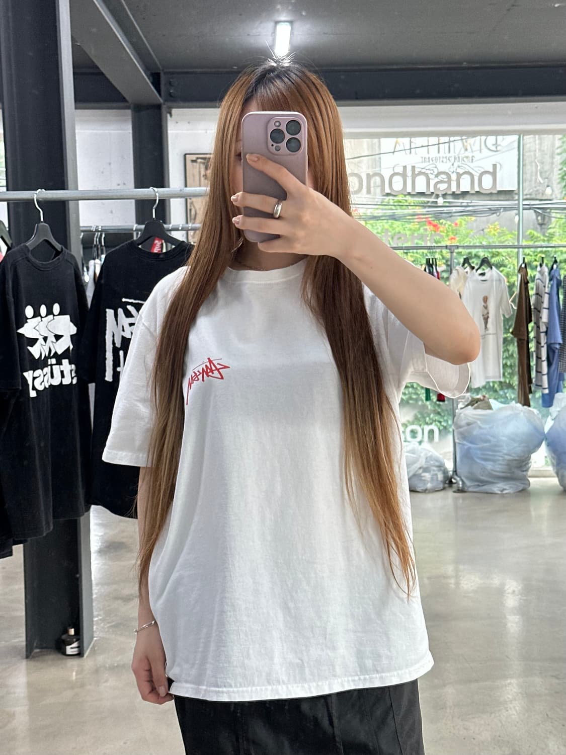 스투시 비트 크레이지 반팔티 화이트 상품이미지4
