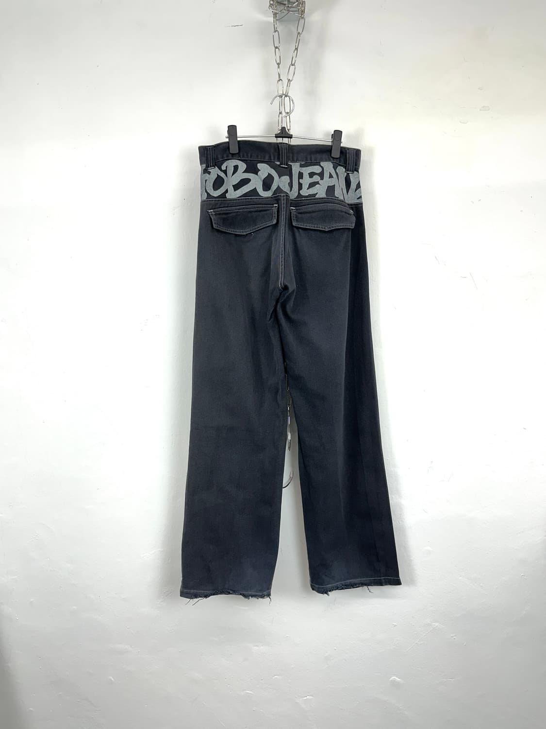 Back Graphic Printed Wide Denim Pants 상품이미지5