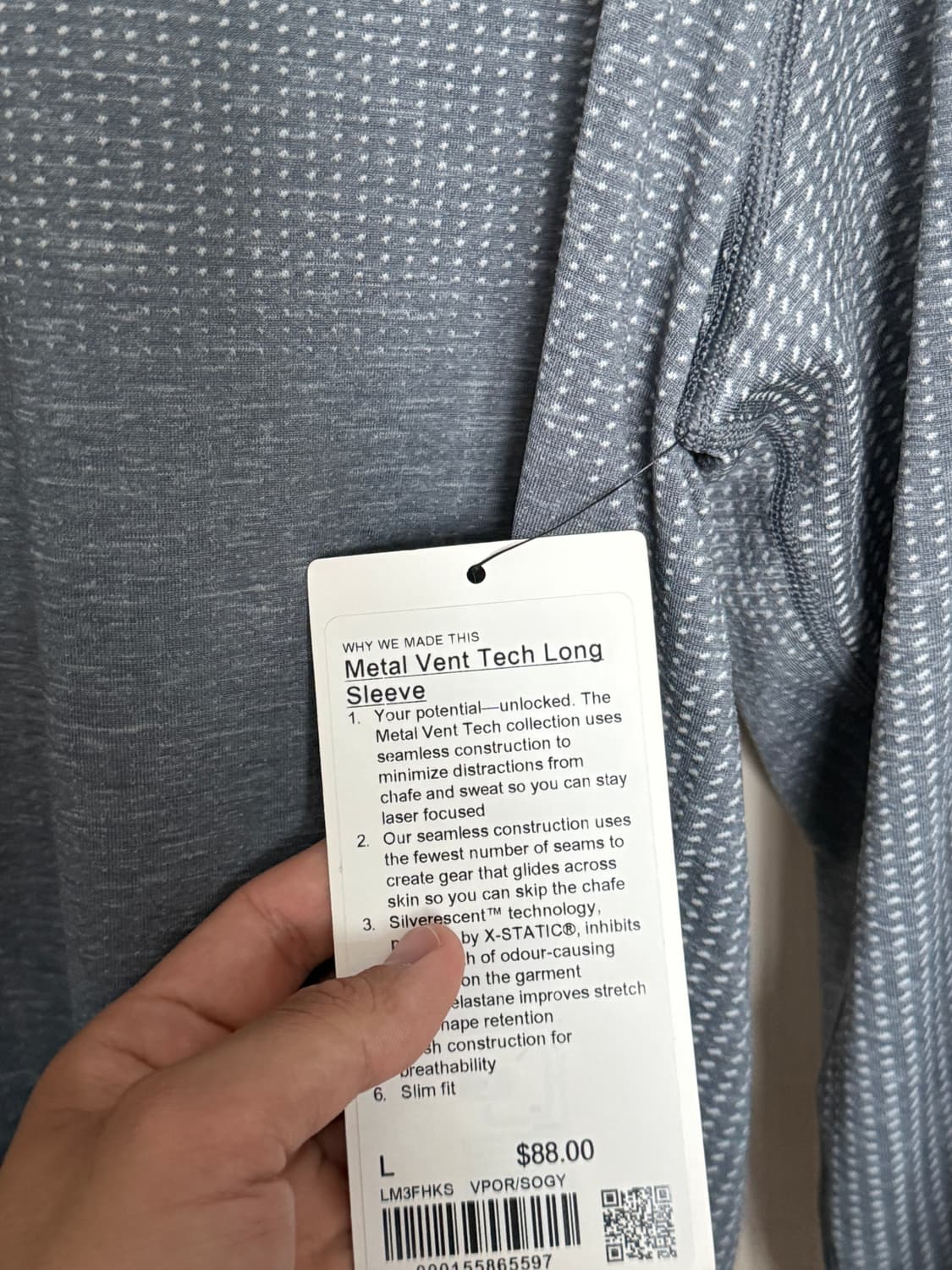 룰루레몬 메탈벤트 롱슬리브 L 상품이미지4