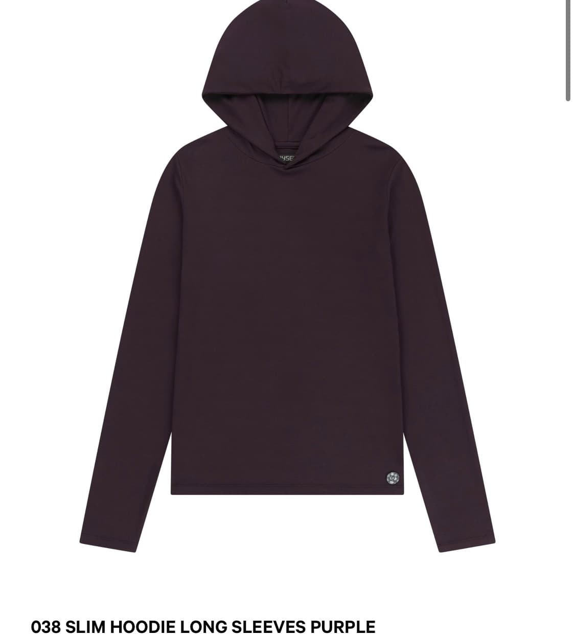 코이세이오038 슬림후디 롱슬리브 퍼플 상품이미지1