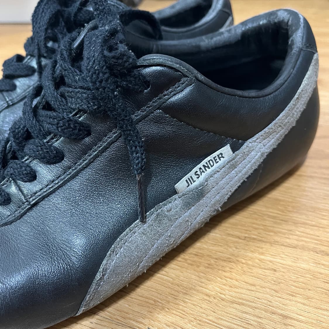 푸마 질샌더 블랙 레더 스니커즈 280 퓨마 상품이미지4