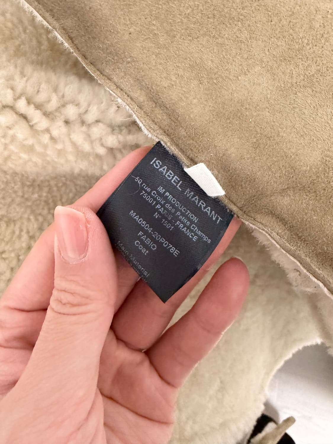 이자벨 마랑 에뚜왈 Fabio 시어링 자켓 상품이미지5