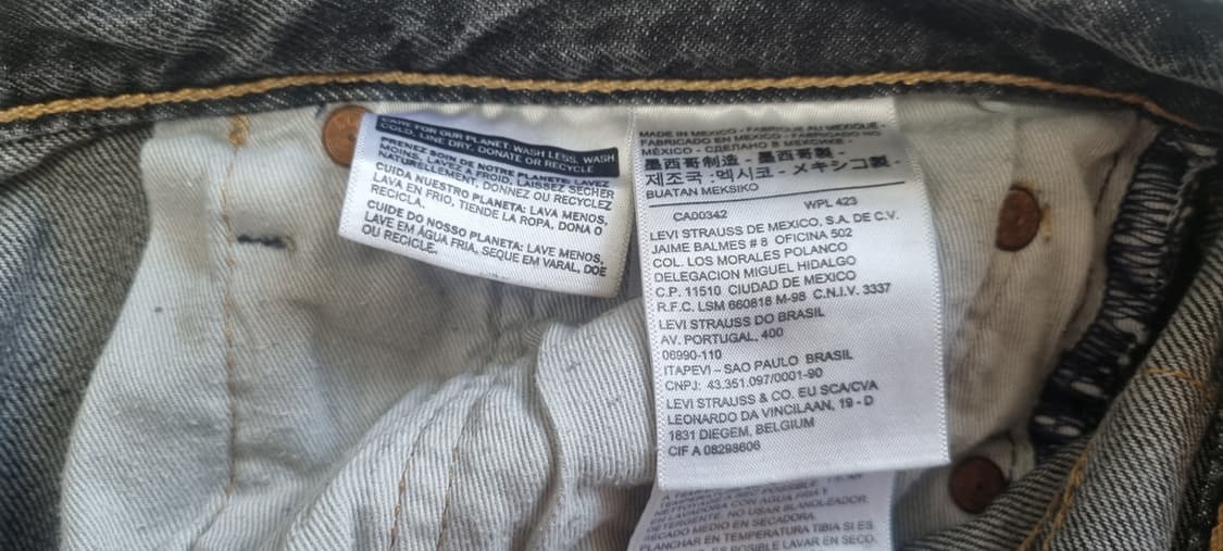 리바이스 501 흑청 34 32  상품이미지4