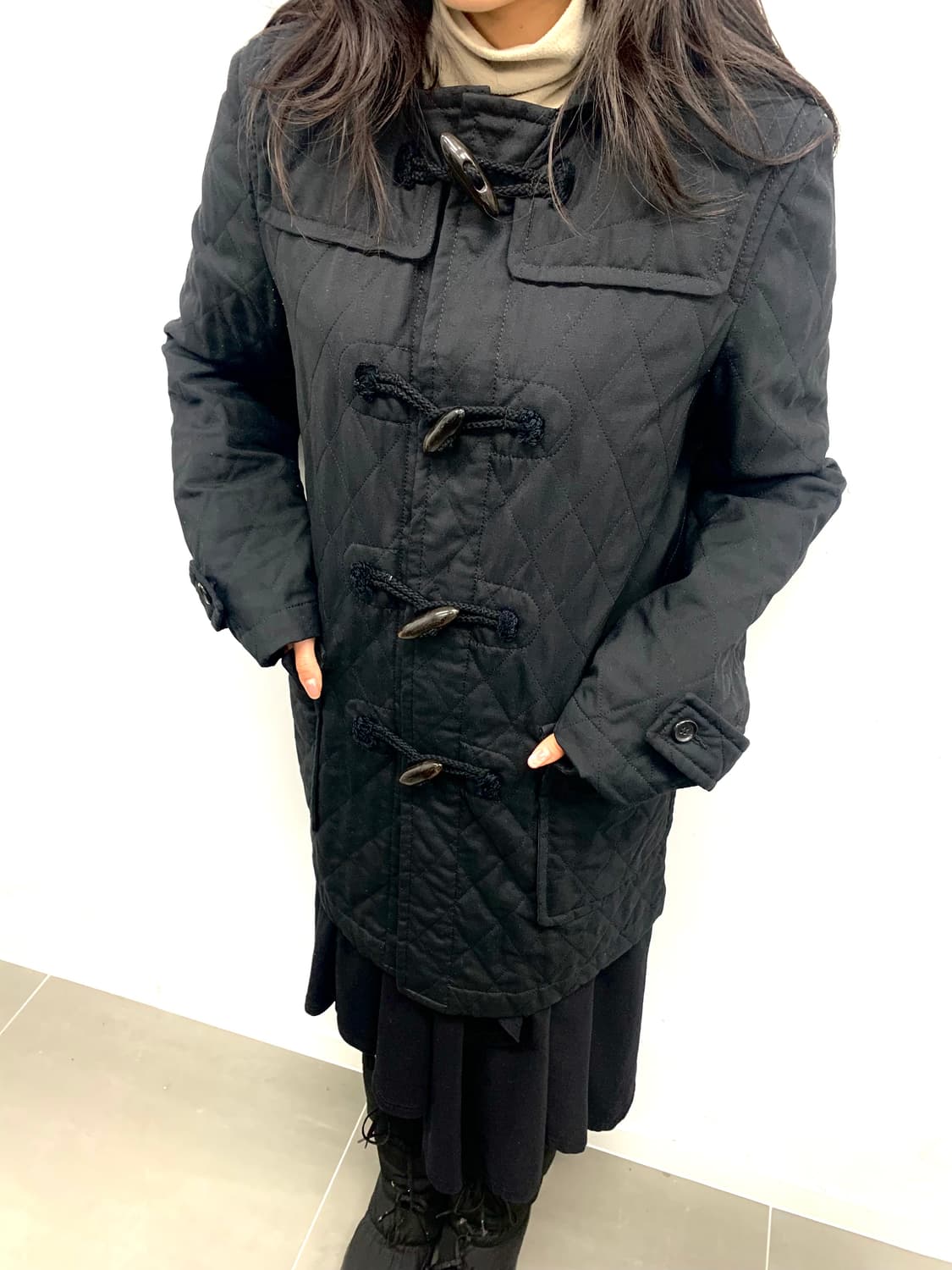 꼼데가르송 옴므 플러스 다이아몬드 퀄팅 더플 코트(AD2013) 상품이미지2