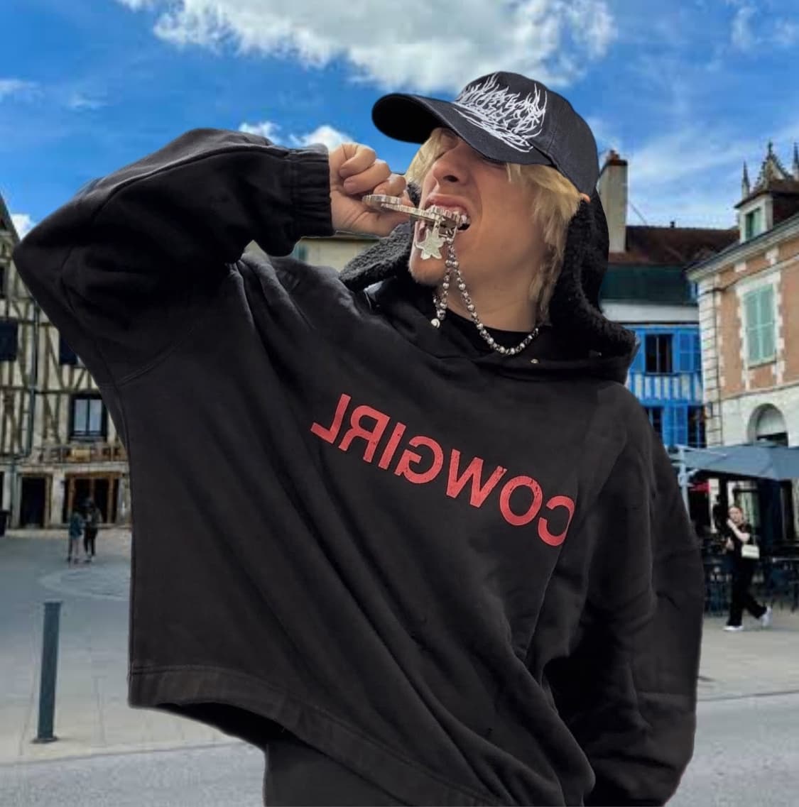 ( 미개봉) PROJECT G/R 메탈릭 로고 캡 블랙 상품이미지1