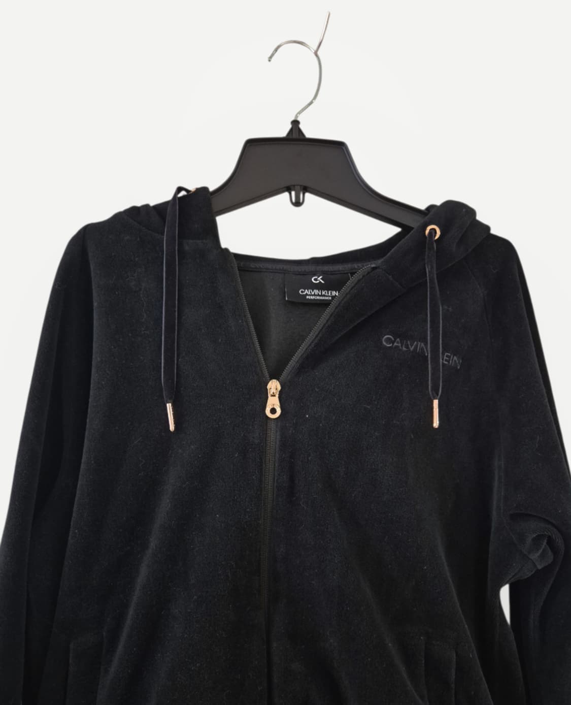 [L]캘빈클라인 여자 벨벳 후드집업 상품이미지2