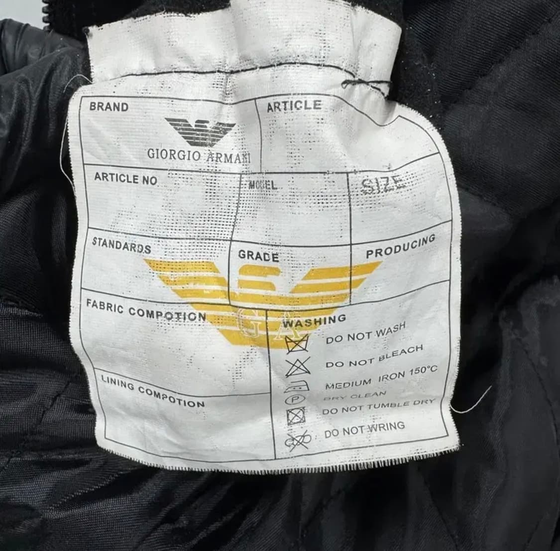 [M]조르지오 아르마니 하이넥 라이더 자켓 상품이미지5