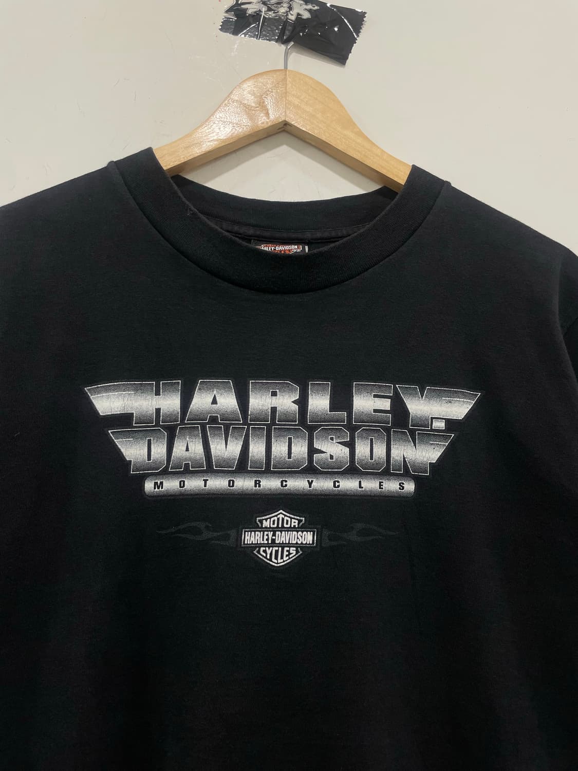 00s Harley Davidson 할리데이비슨 실버 빅로고 반팔 티셔츠 상품이미지7