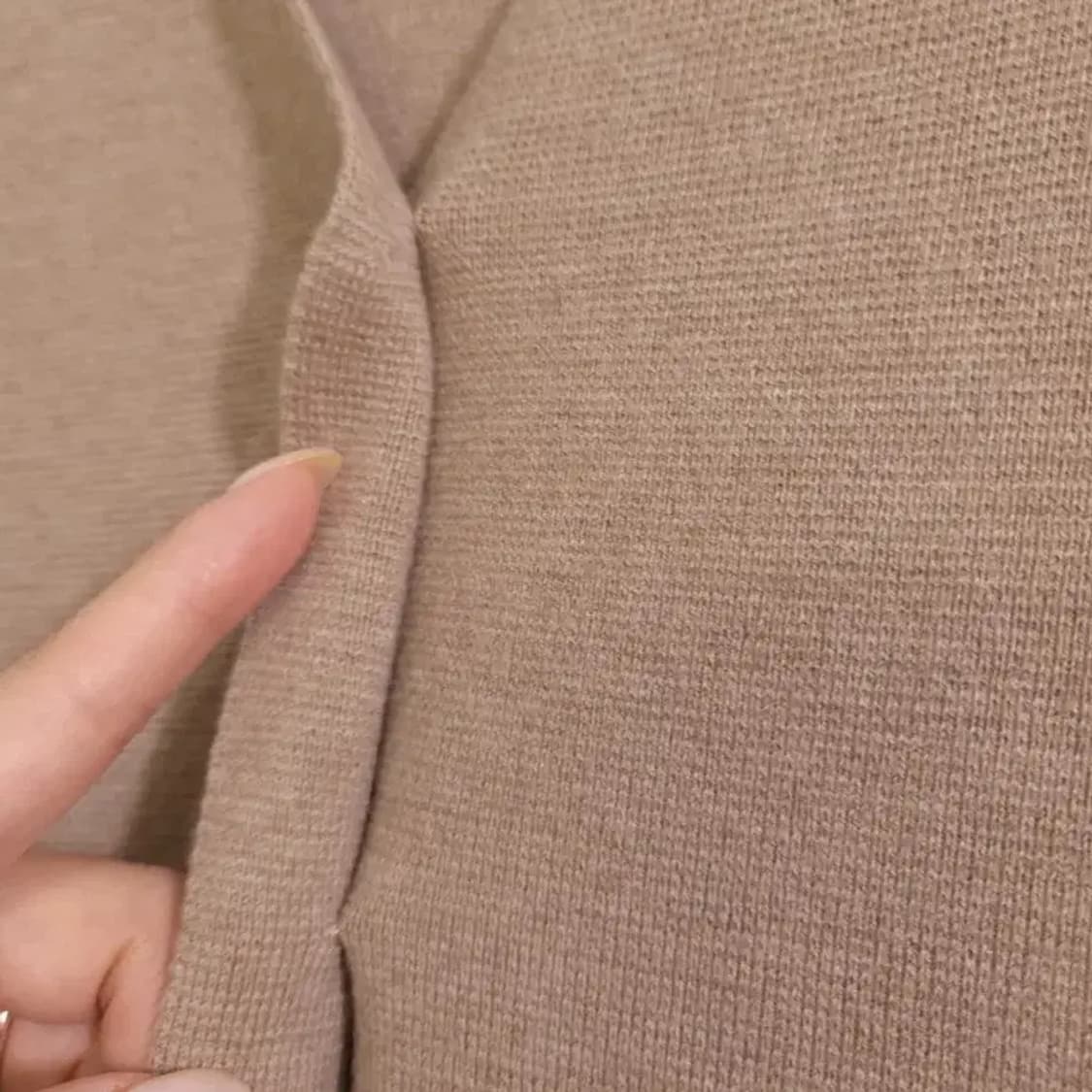 한섬 마인 울 100% 니트 플리츠 롱 원피스 (상태최상) 55 상품이미지8