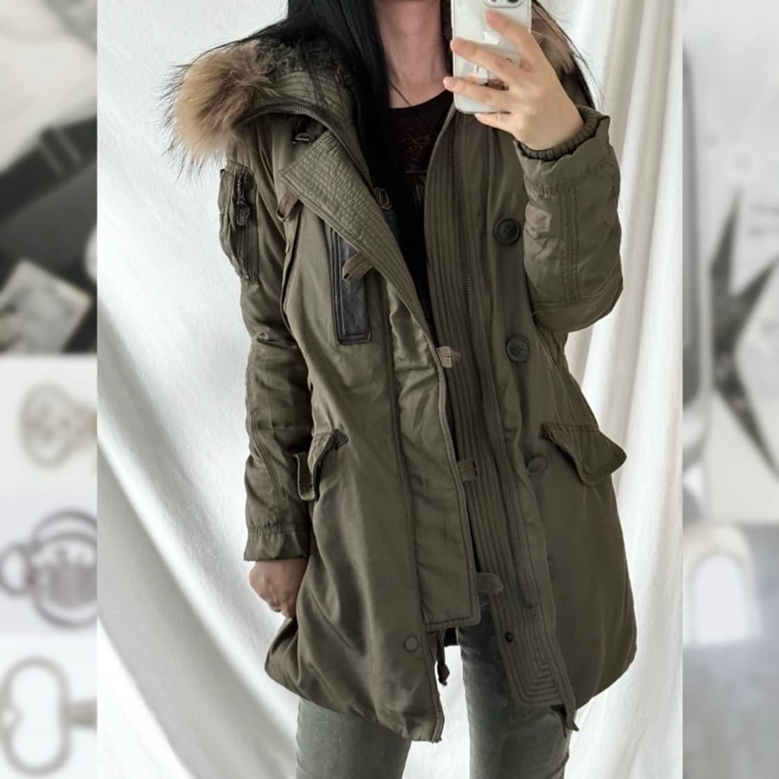 GOA 라쿤퍼 파카 야상 상품이미지5