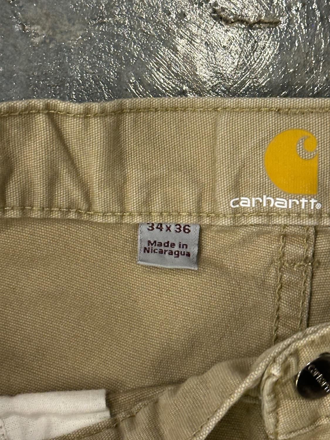 칼하트 스트레이트핏 워크팬츠 34x36 상품이미지4