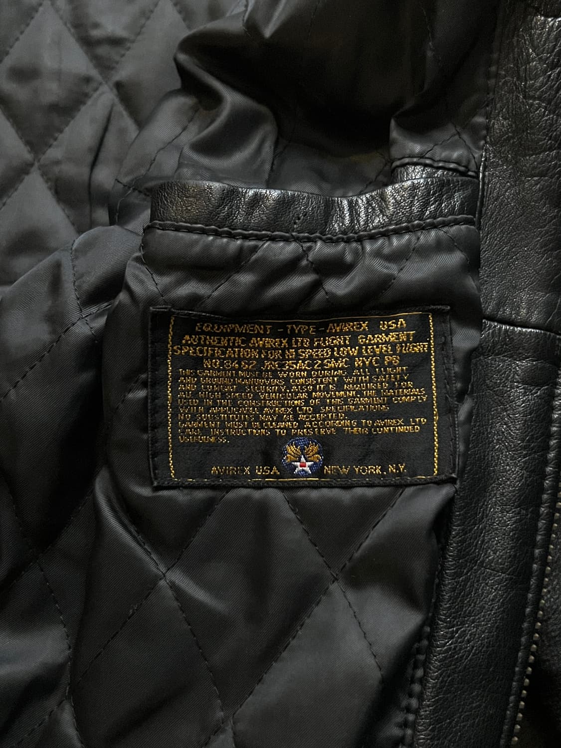 [S]AVIREX 아비렉스 TRACK FIELD 레더 바시티 자켓 상품이미지9