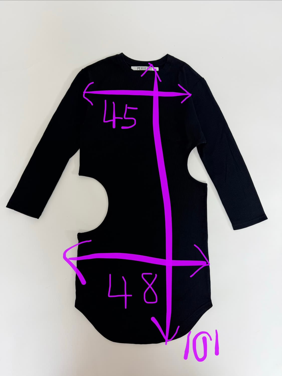 Perverze 컷아웃 원피스 상품이미지7