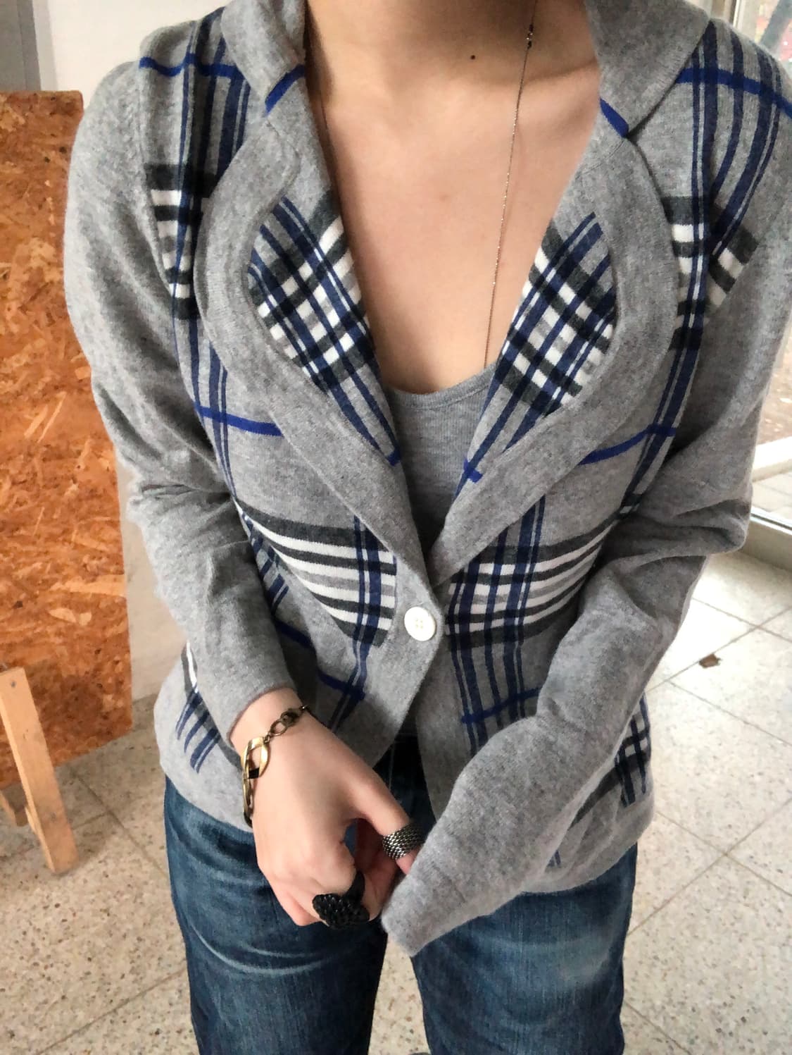 check knit blazer 상품이미지5