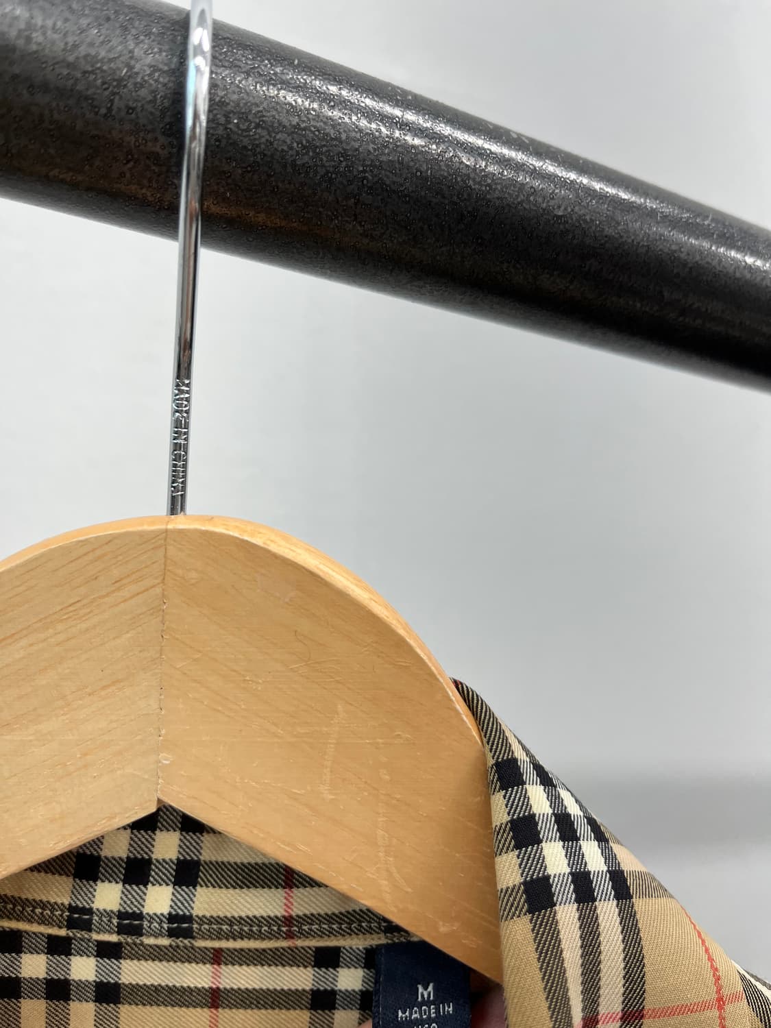 110) 버버리 베이지 체크셔츠  상품이미지4