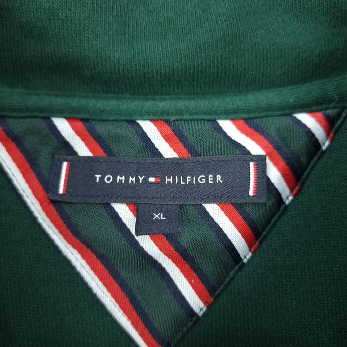 [타미힐피거] 로고 패치 스트라이프 하프집업 반집업 맨투맨 M19774 상품이미지7