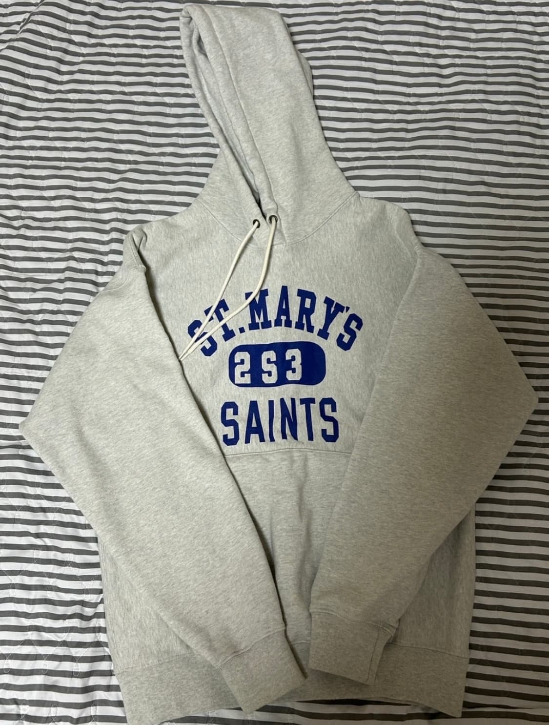 아웃스탠딩 V.S.C 후드티 멜란지 그레이 M 상품이미지1