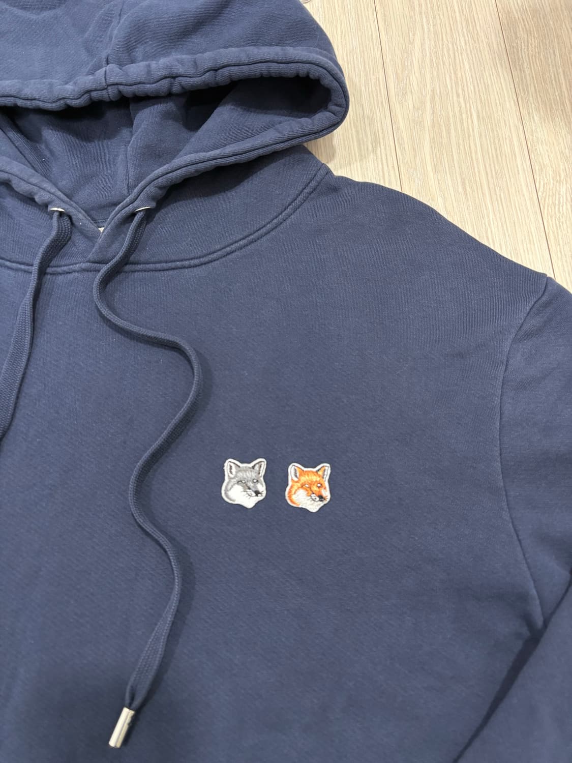 메종키츠네 더블폭스 후드 네이비 상품이미지3