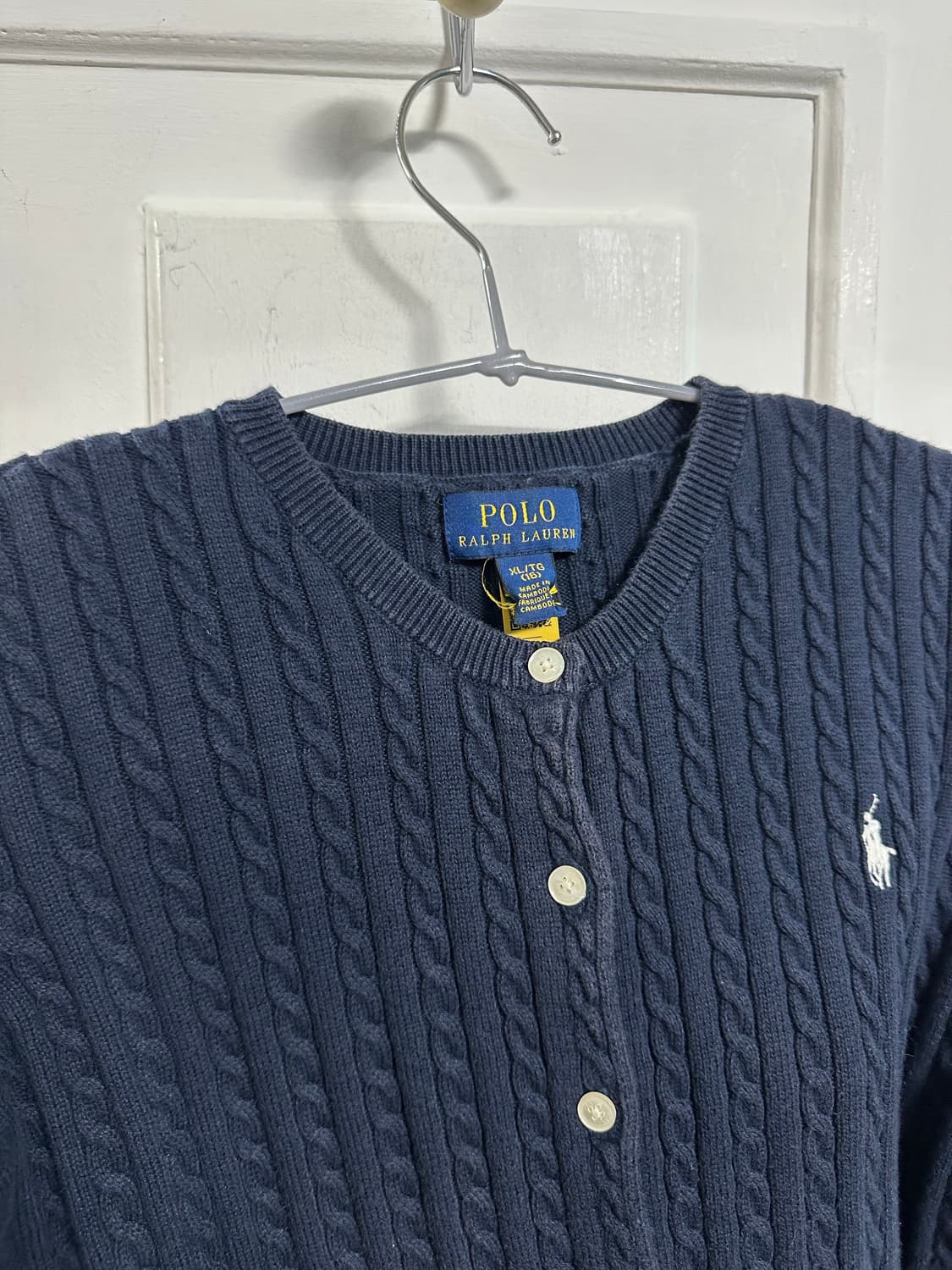 폴로 랄프로렌 걸스 케이블 가디건 상품이미지3