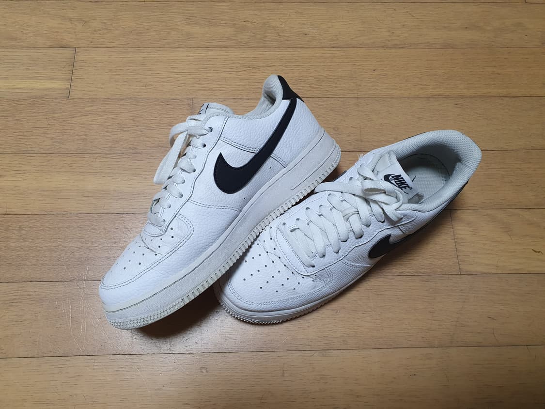 NIKE 나이키 에어포스1 화이트 블랙)265 상품이미지4