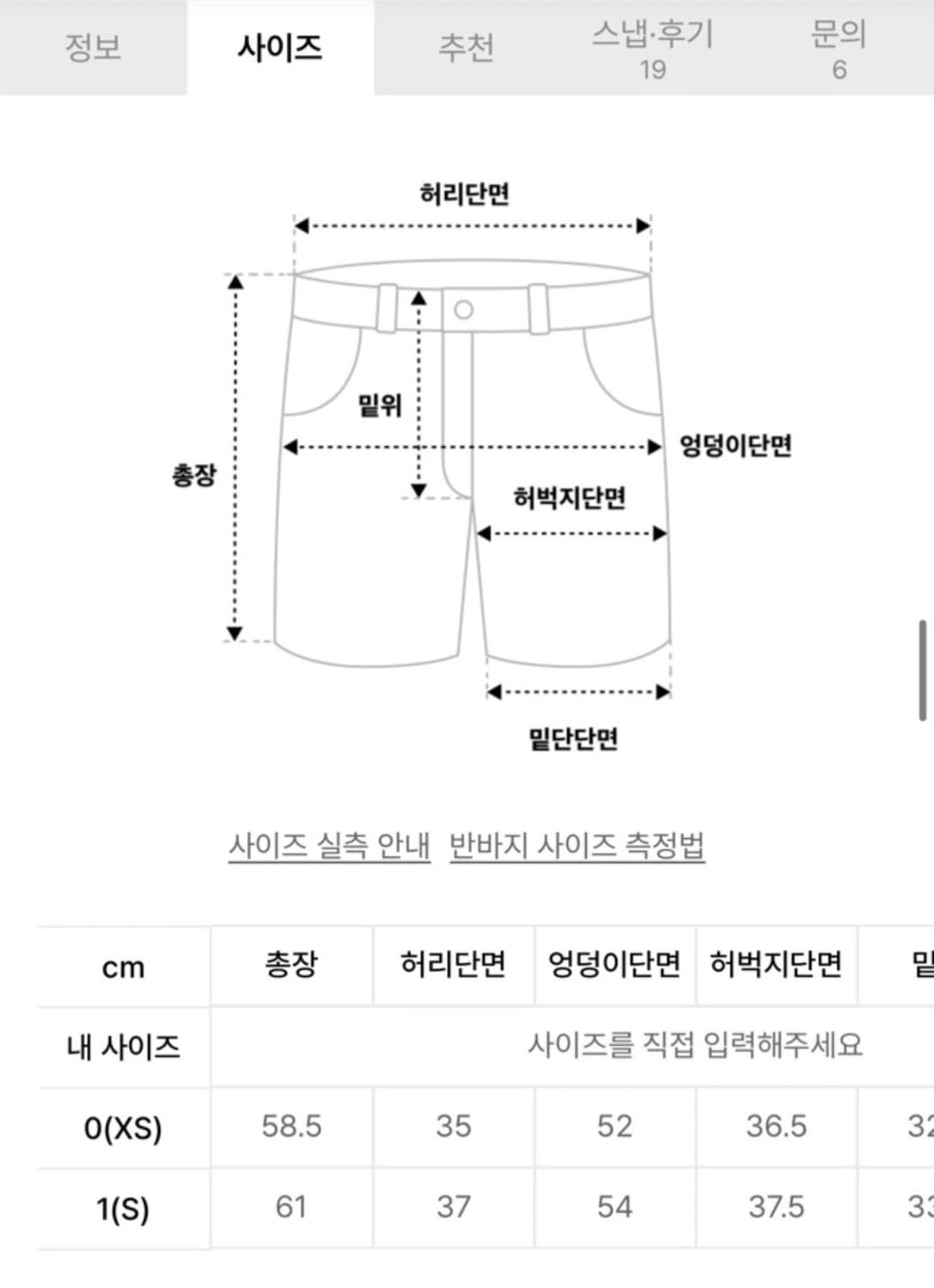 999휴머니티 컷팅 데님 버뮤다 팬츠 XS 상품이미지3