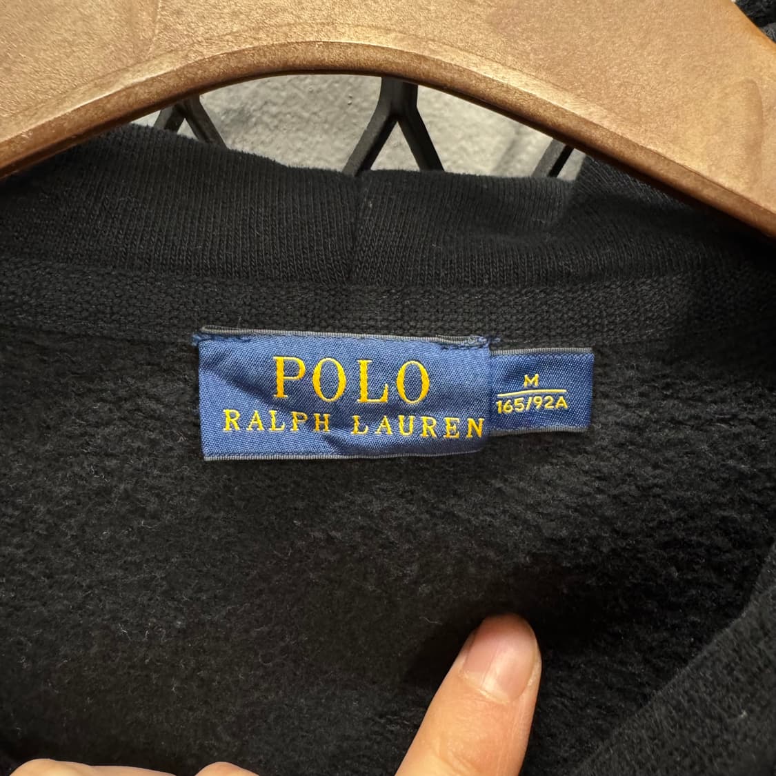 폴로 랄프로렌 후드 집업 자켓 화이트 포니 포인트 블랙 상품이미지6