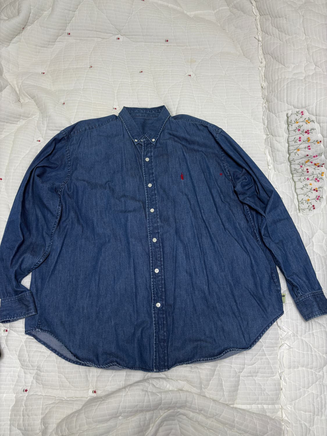 SSZ 가마쿠라 류창마 오버핏 데님 셔츠 자켓 빔즈 S 상품이미지1