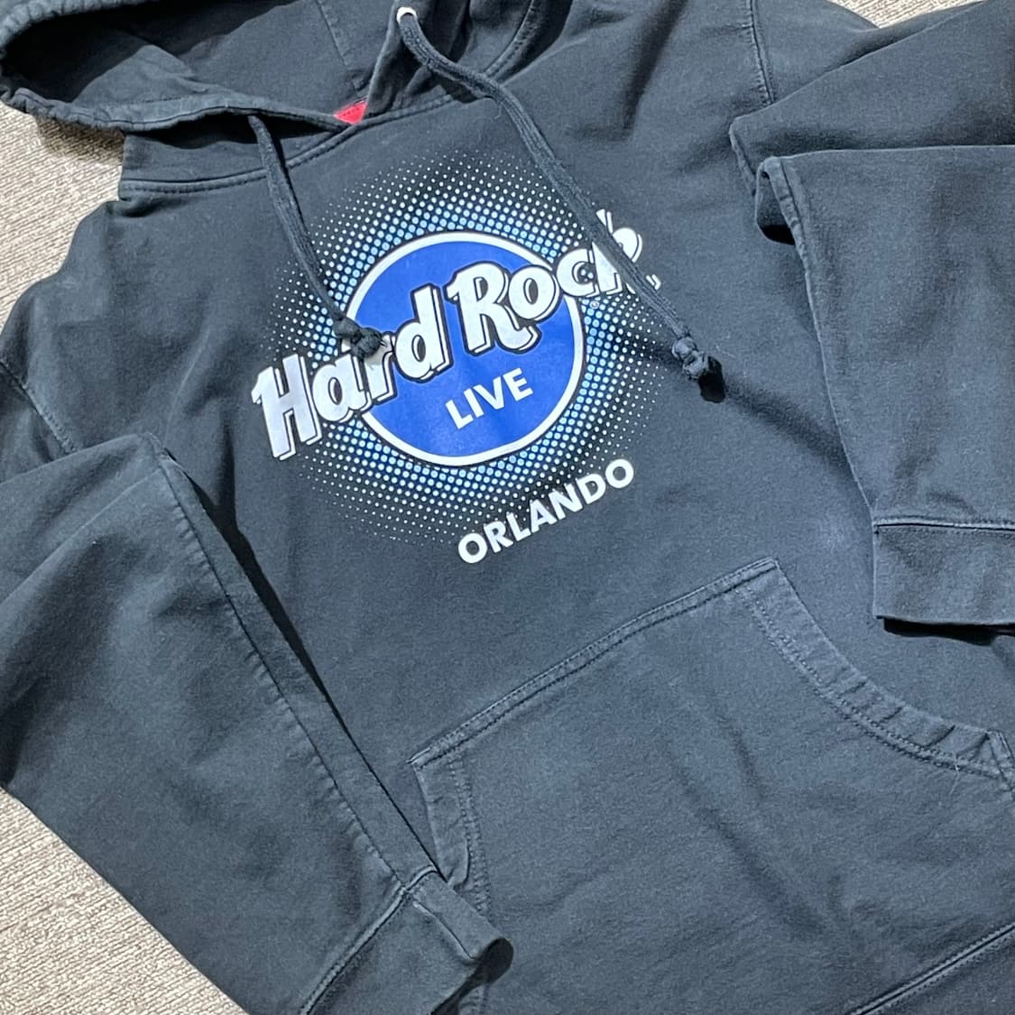 (M) Hard rock cafe 빈티지 프린팅 후드티 상품이미지6