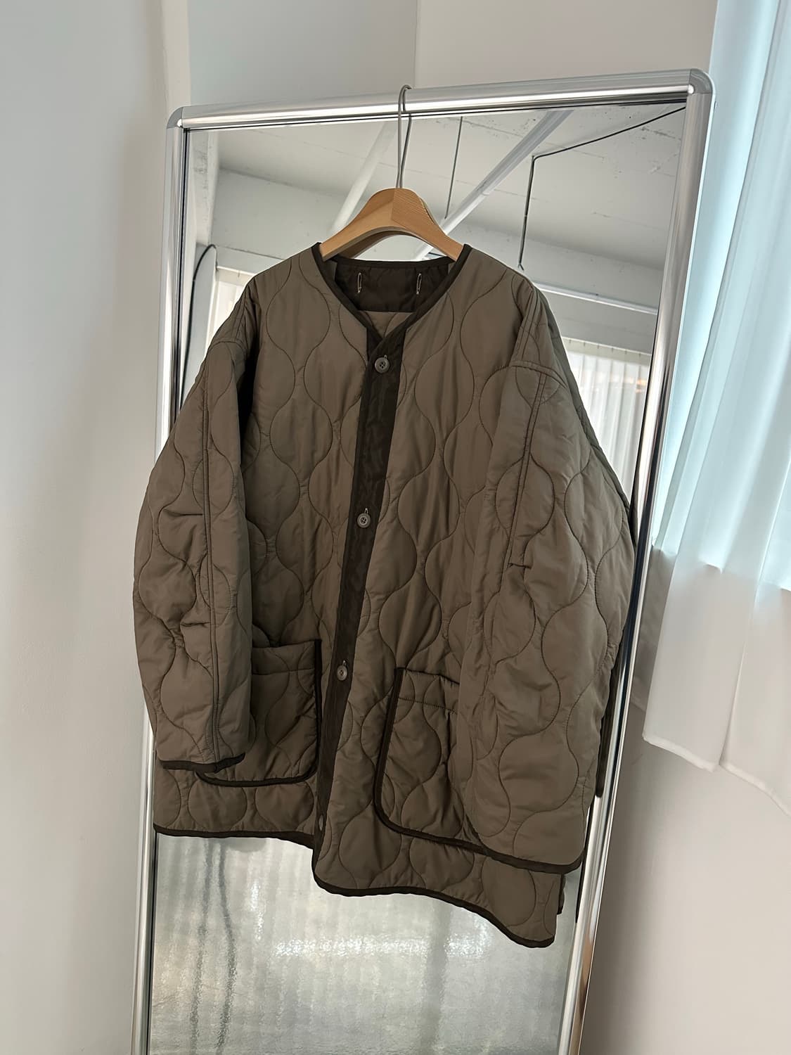 EDIFICE 에디피스 M-65 개파카 피쉬테일 야상 모즈코트 내피 퀼팅 상품이미지6