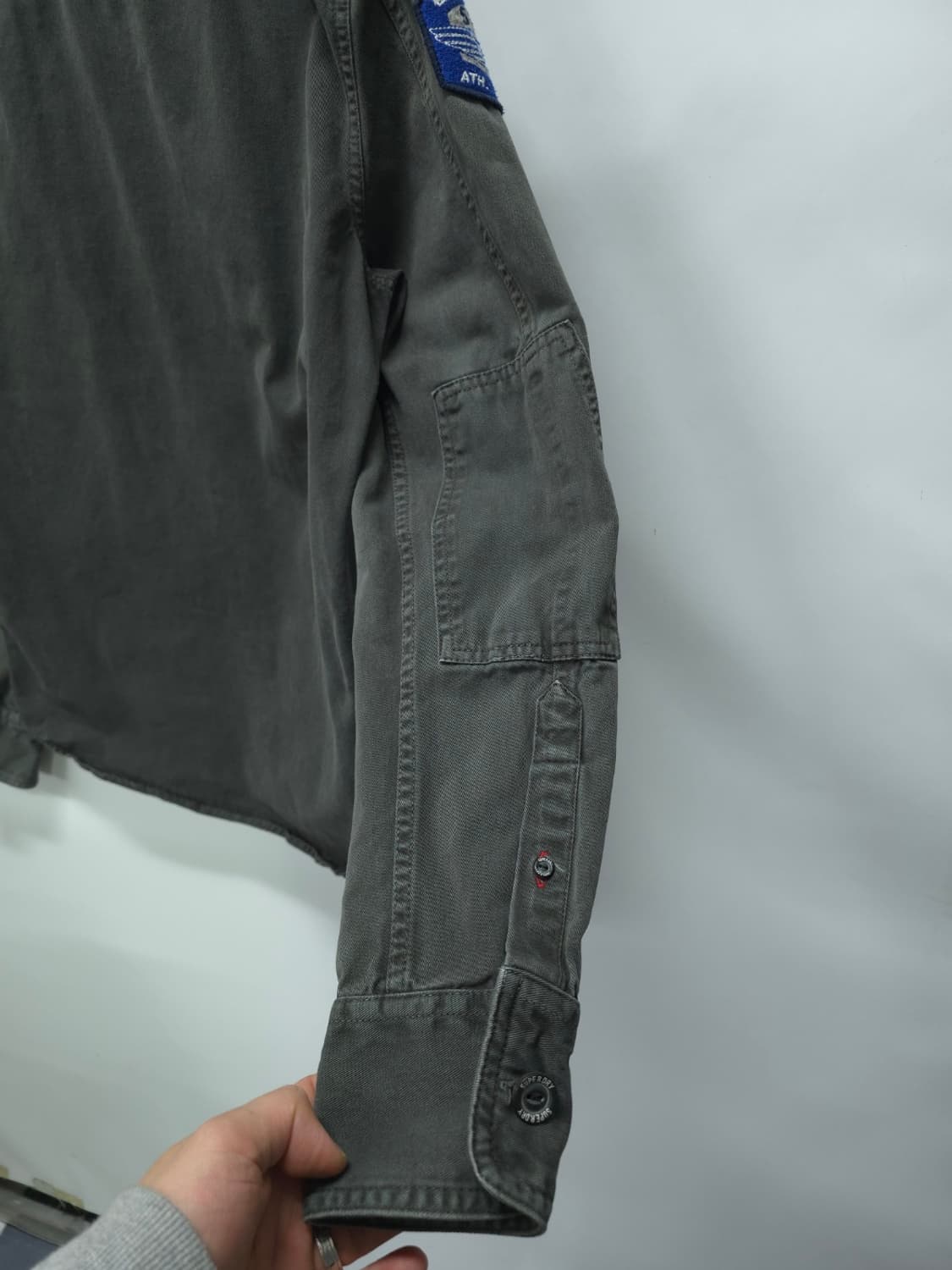 슈퍼드라이 빈티지 패치 밀리터리 워크 셔츠 (100) 상품이미지9