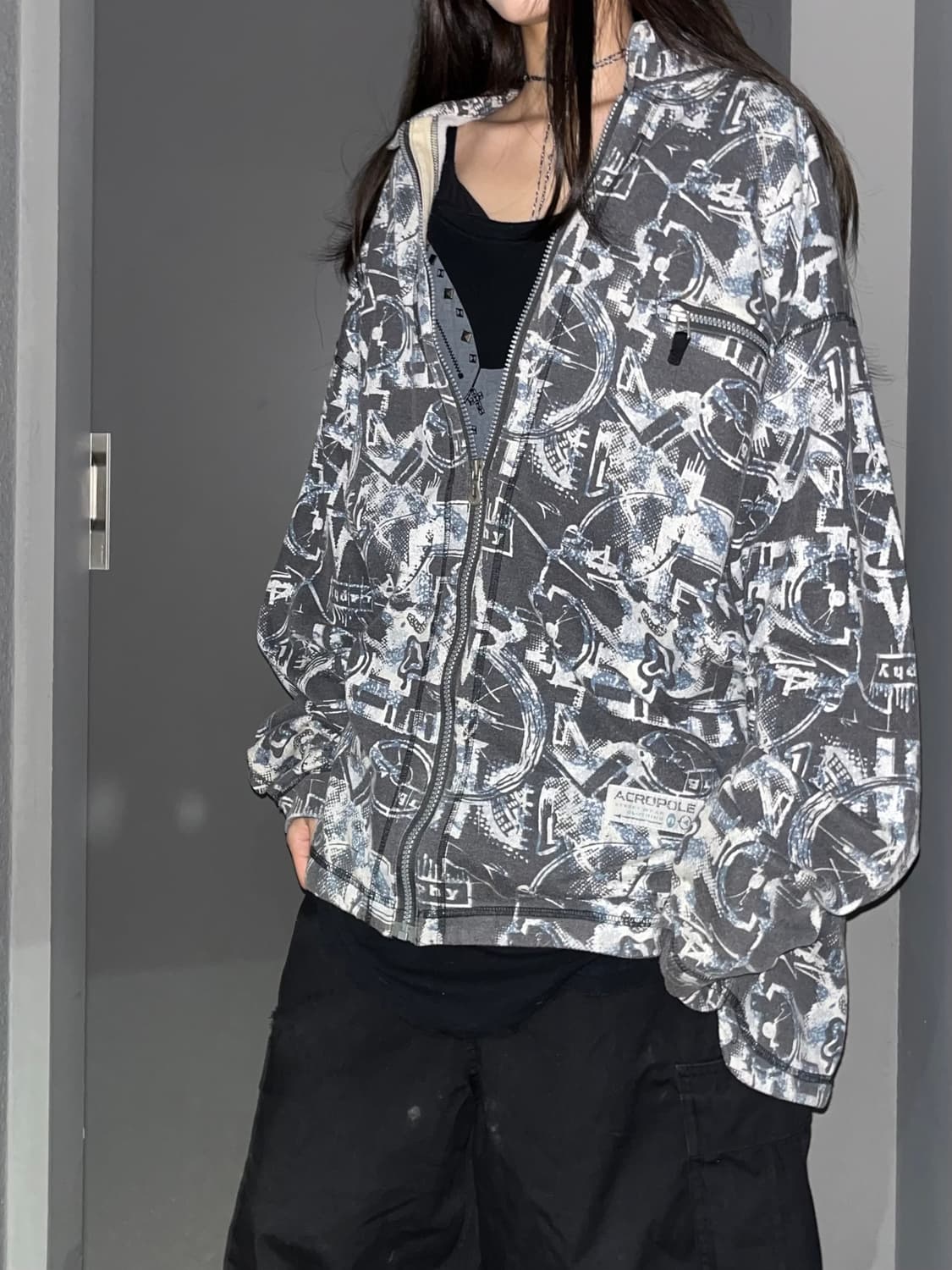 빈티지 올드스쿨 스웻져지 상품이미지1