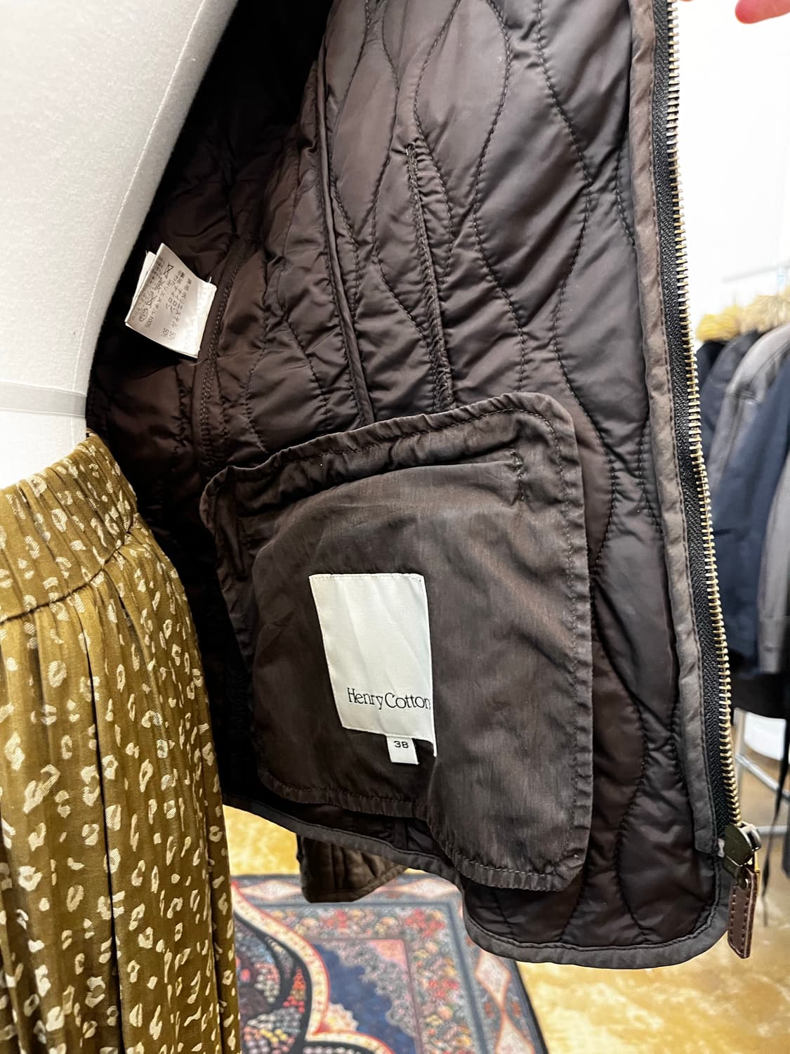 헨리 코튼 퀼팅 자켓 상품이미지8
