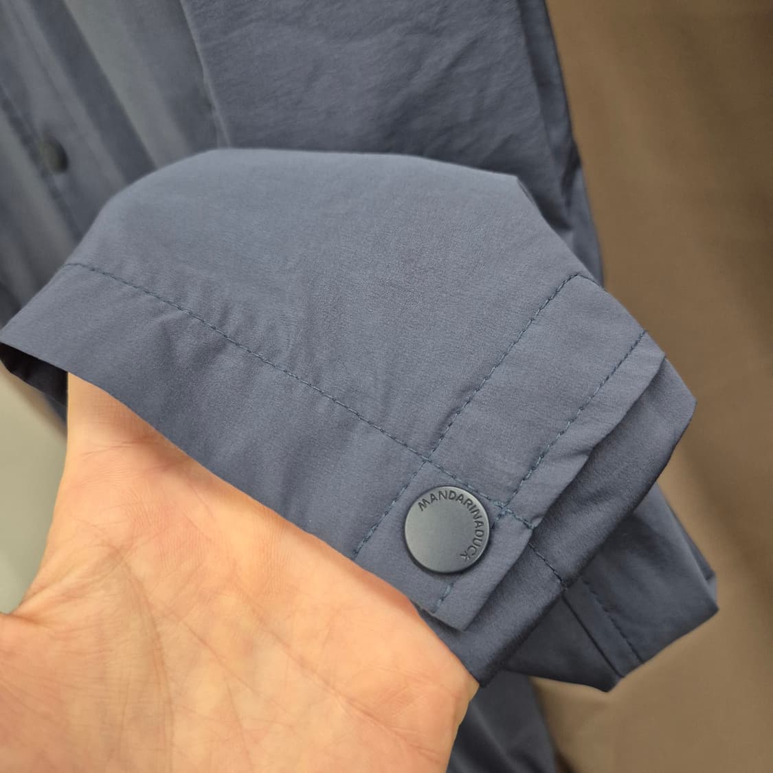 만다리나덕 스냅 버튼 바람막이 자켓 M 상품이미지3