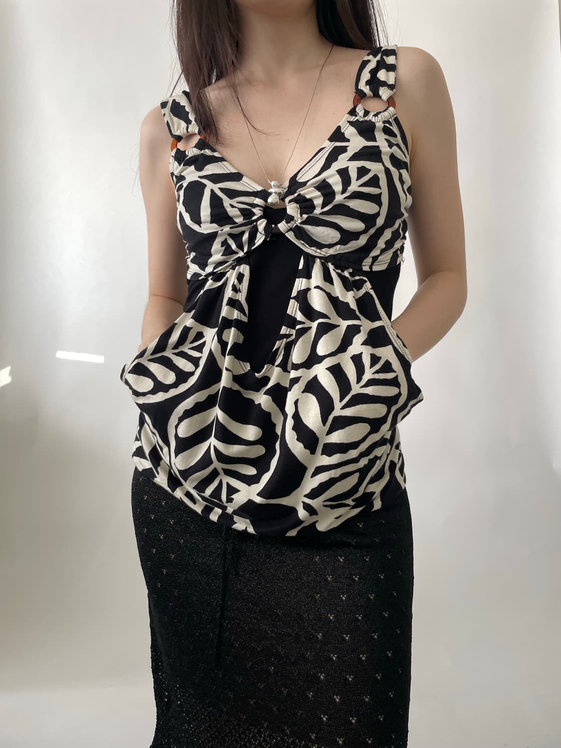 MORGAN pattern pocket top 상품이미지9