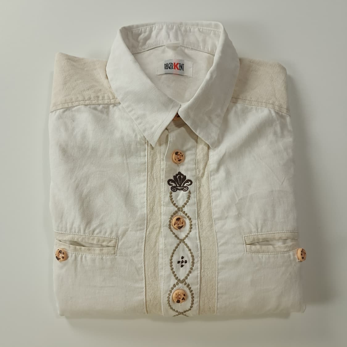 CK400 3XL 로저켄트 90s 독일 트라흐텐 바바리안 알펜 셔츠 남 상품이미지8