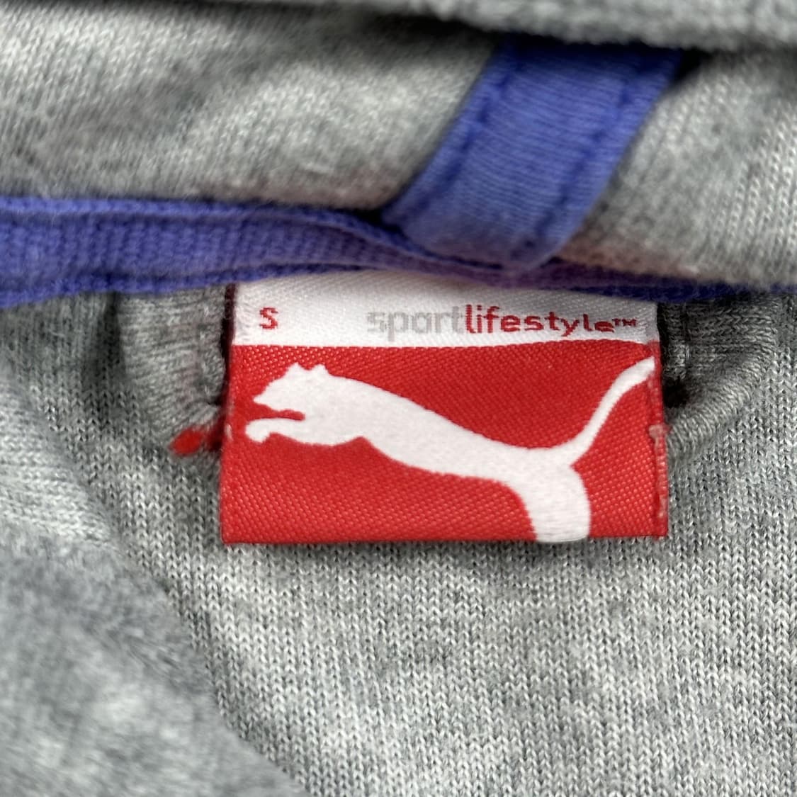 푸마 시그니처 로고 벨벳 그레이 후드집업 (S 여성추천) 상품이미지5