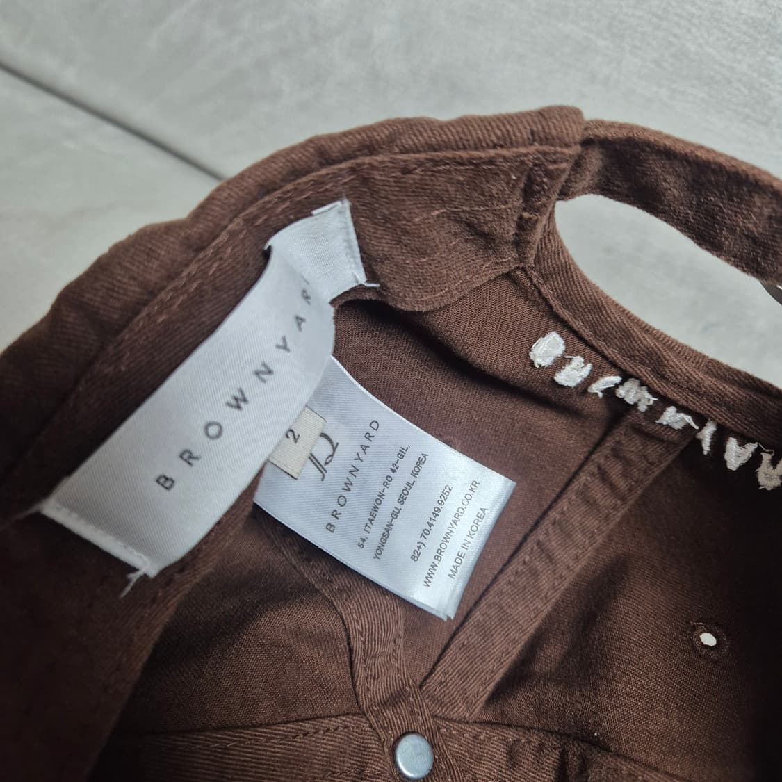 브라운야드 GAP 볼캡 브라운 2사이즈 상품이미지2