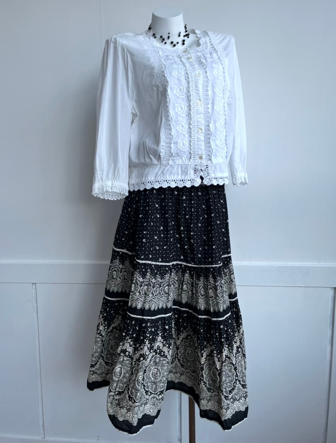 PINK HOUSE 앤티크 레이스 티어드 스커트 상품이미지4